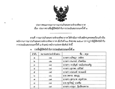 ประกาศคณะกรรมการการฌาปนกิจสงเคราะห์กองทัพอากาศ เรื่องประกาศรายชื่อผู้มีสิทธิเข้ารับการประเมินสมรรถนะครั้งที่ ๑